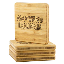 Load image into Gallery viewer, Mo'Verb Bamboo Coaster Set