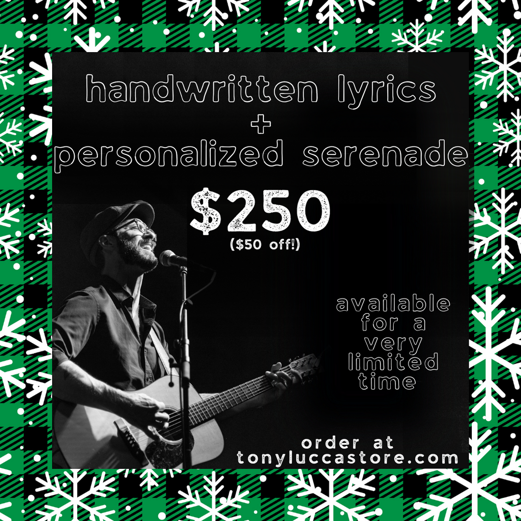 Handwritten Lyrics + Serenade Bundle
